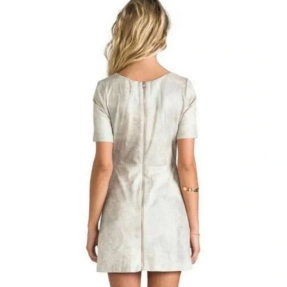 Alexis Silver Haze Roman Metallic Mini Dress Size XS 41460 - Picture 4 of 10